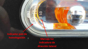 Marcado luces Intermitente lateral - Lence Ingeniería