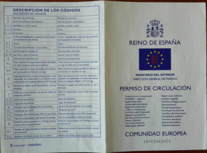 Documentación Permiso de circulación (parte trasera) - Lence Ingeniería